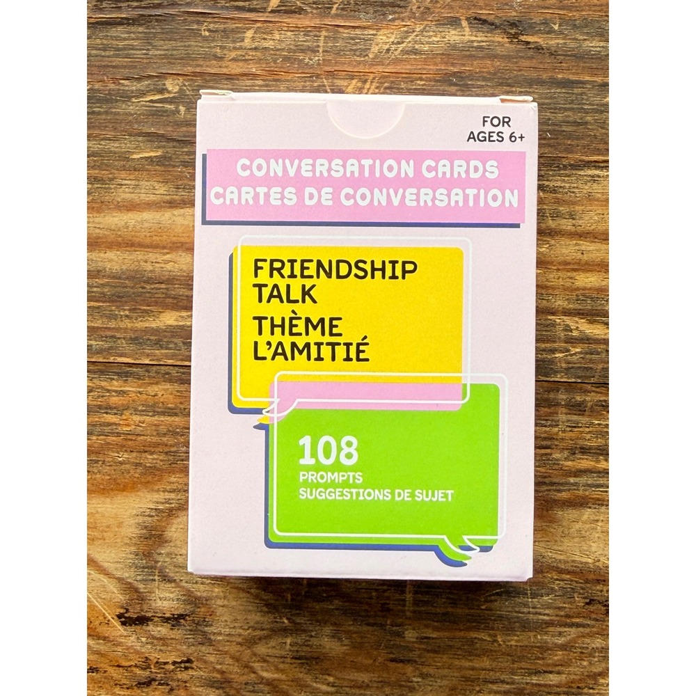 108 Conversation Cards‎ for Friendship Talk Card Game Prompts